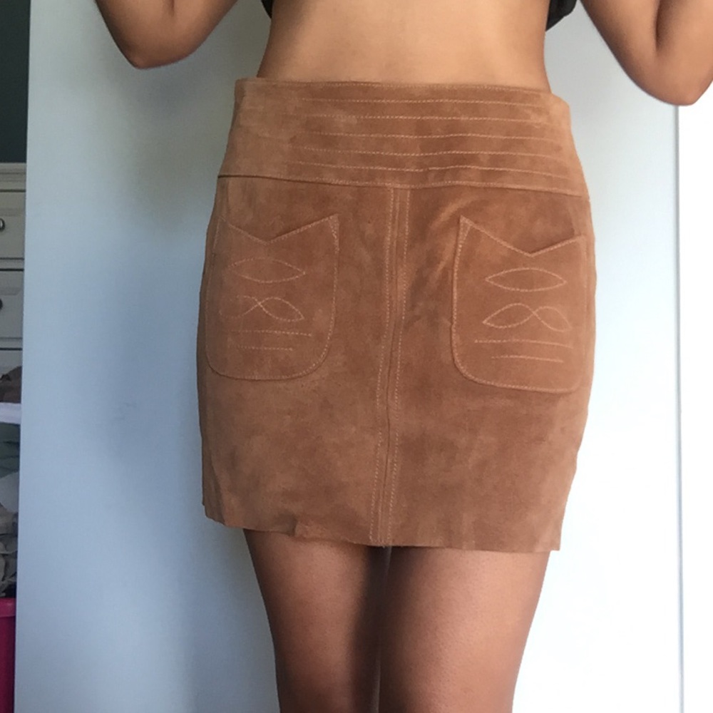 Free People Suede Skirt